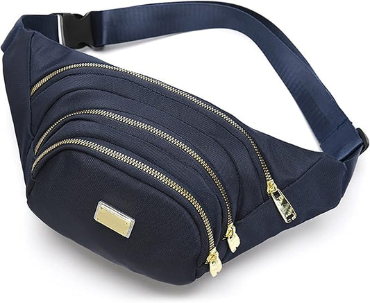 DAITET Crossbody Fanny Pack for Men&Women,Large Waist Bag & Hip Bum Bag with Adjustable Strap for Outdoors Workout Traveling Casual Running Hiking Cycling