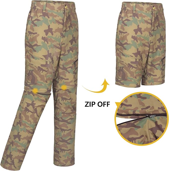 Little Donkey Andy Men's Outdoor Sports Two Section Trousers Mountaineering Hiking Hiking