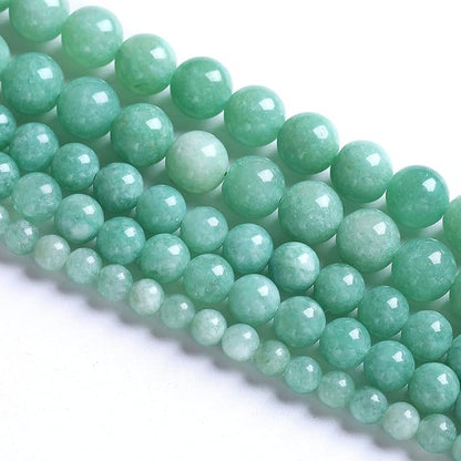 6mm 60pcs Natural Stone Burmese Jade Beads for Jewelry Making DIY Bracelet Crystal