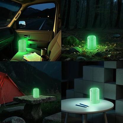 Lichamp LED Camping Lantern, 4 Pack Battery Powered Flashlight for Power Outages, Portable Collapsible Hanging Light Essential for Home, Outdoor, Emergency Lamp Survival Kit Gear for Hurricane, C4