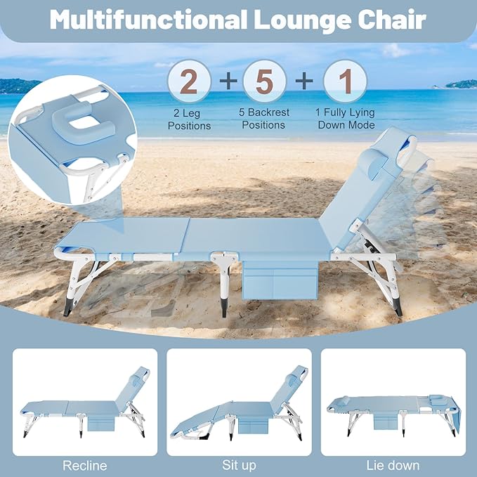 Slsy Folding Camping Cot for Adults with Pad, Padded Portable Sleeping Cots, Camp Bed with Carry Bag for Outdoor Travel, Beach, Hiking