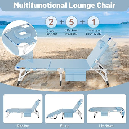 Slsy Folding Camping Cot for Adults with Pad, Padded Portable Sleeping Cots, Camp Bed with Carry Bag for Outdoor Travel, Beach, Hiking