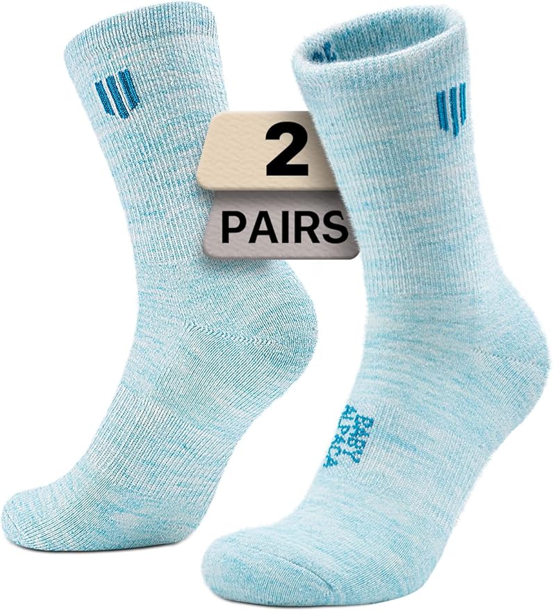 Alpaca Wool Micro Crew Hiking Socks Midweight Moisture Wicking Anti-blister Cushioned