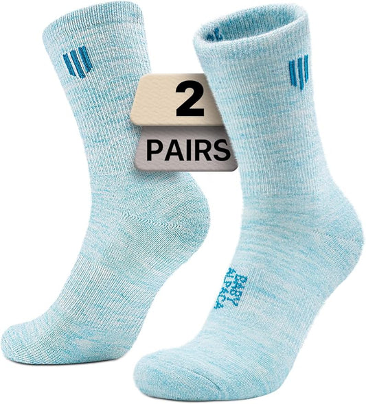 Alpaca Wool Micro Crew Hiking Socks Midweight Moisture Wicking Anti-blister Cushioned