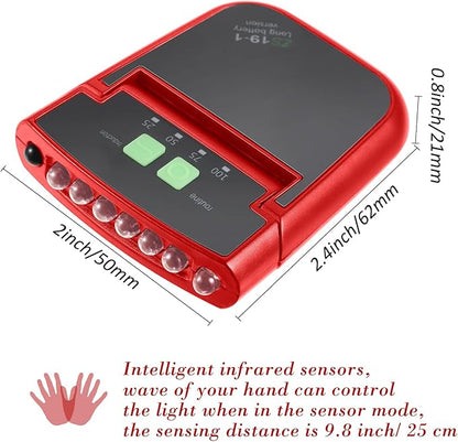 Mudder LED Clip on Cap Lights USB Rechargeable Cap Flashlight Clip Waterproof Ultra Bright Hat Flashlight Headlamp for Fishing Camping Hand Work