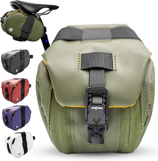 Lumiere & Co. Bike Seat Bag, Bike Saddle Bag, Saddle Bag Bicycle, Bicycle Saddle Bag, Bike Bag Under Seat, Saddle Bag, Bike Saddle Bags, Small Bike Bag - Maximus