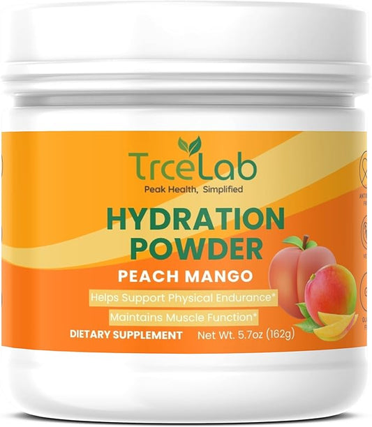 Electrolytes Powder – Low Sodium & Sugar Free Hydration Packets – Instant Hydration & Fasting Electrolytes – Peach Mango Flavor – 30 Servings