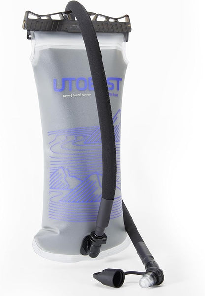 Insulated Water Bladder with Bite Valve Cover Keeps Water Cool or Warm for Hours, Leakproof TPU Hydration for Hiking Camping and Backpacking