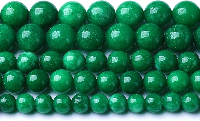4MM 86PCS Natural Stone Green Cloudy Jade Spacer Loose Beads for Jewelry Making DIY Bracelet Necklace 1 Strand 15’’