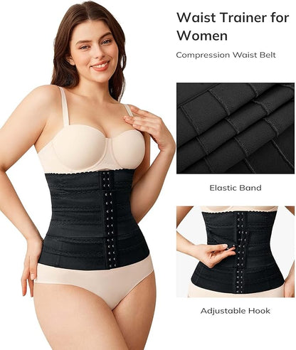 LODAY Waist Trainer for Women Corset Shapewear Tummy Control Faja Body Shaper Waist Cincher