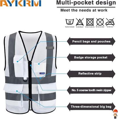 A-SAFETY High Visibility Reflective Safety Vest Customize Logo (XS-8XL)