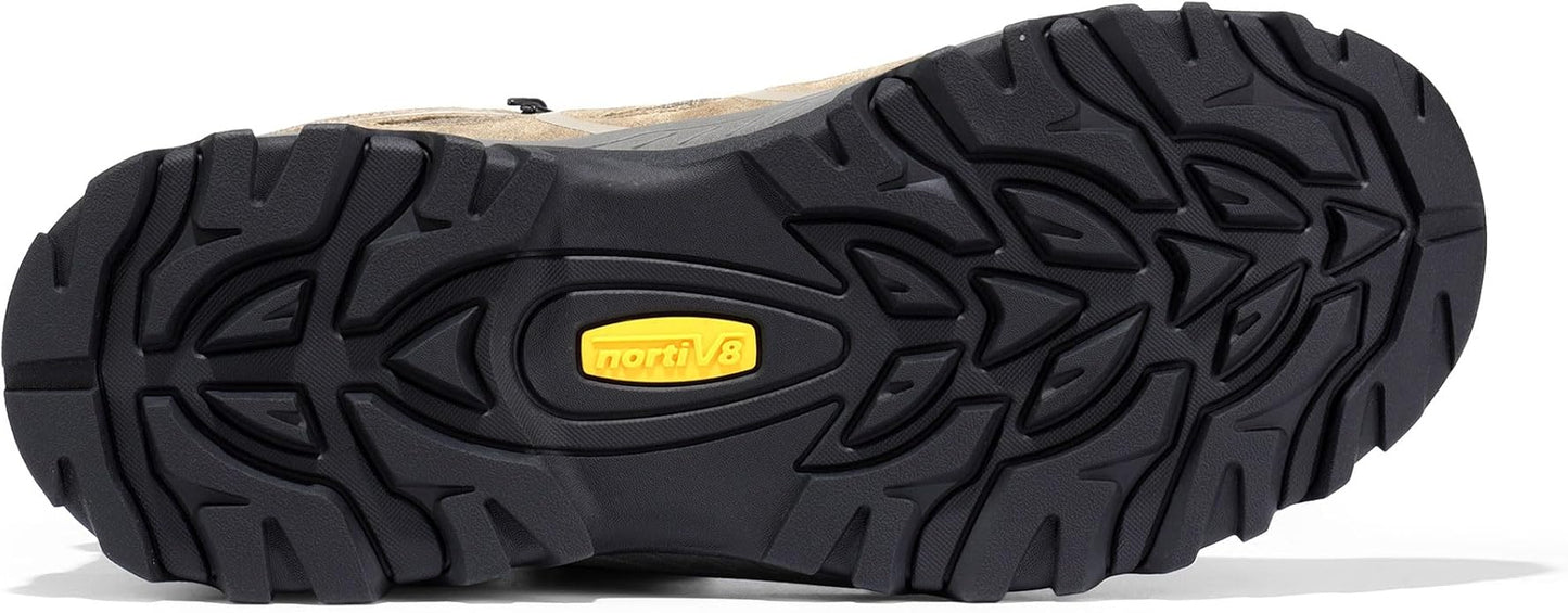 NORTIV 8 Men's Ankle High Waterproof Hiking Boots Outdoor Lightweight Shoes Trekking Trails Armadillo