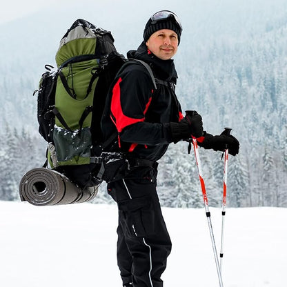 OZERO Winter Gloves for Men & Women | -30℉ Warm Thermal Running Cycling and Work Gloves for Men Cold Weather | Deerskin and Polar Fleece Insulated Winter Gloves Men