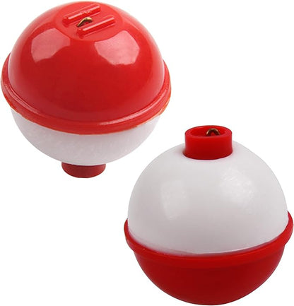 Snap on Float Bobbers Hard ABS Push Button Fishing Round Buoy Float Bobber