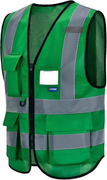 A-SAFETY High Visibility Reflective Safety Vest Customize Logo (XS-8XL)