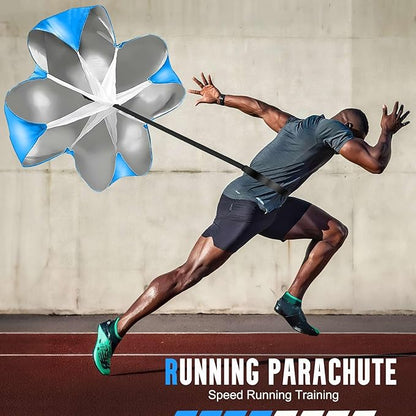 Agility Ladder, Soccer Training Equipment Set, 4 Agility Hurdles, 20ft Speed Ladder, Running Parachute, 12 Football Cones, Jump Rope | Soccer Basketball Athletes Speed Training