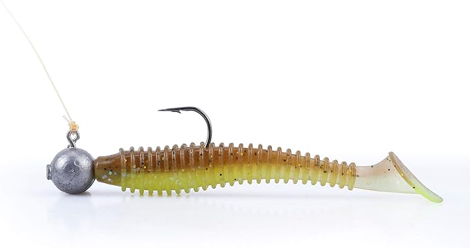 RUNCL Swimbaits Paddle 10/20/30/40PCS, 5/4/3/2 Inchs Paddle Tail, Soft Lure for Trout Crappie Bass, Durable Plastic Bait Swimmer for Saltwater/Freshwater, Fishing Lover's Gift