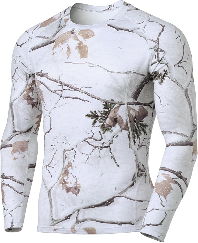 TSLA Men's Thermal Long Sleeve Compression Shirts, Athletic Base Layer Top, Winter Gear Running T-Shirt