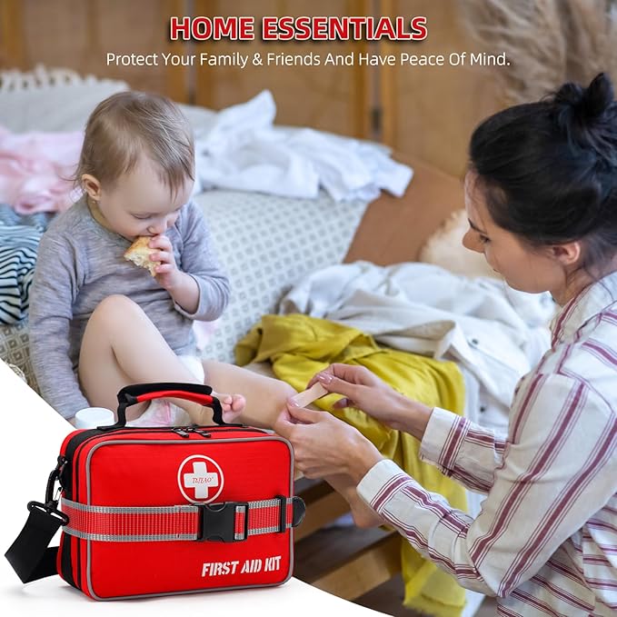 Comprehensive Premium 430 Piece Emergency First Aid Kit, Large Medical Kits for Home, Car, Camping, Travel, Hiking, Truck, Sports & Outdoor Emergencies, Businesses & Home Medical Supplies