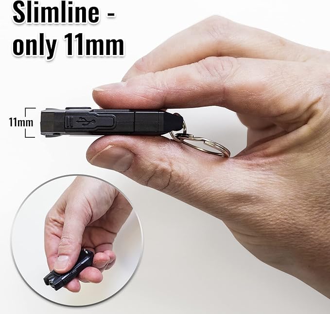 Rechargeable Keychain Flashlight, 120 Lumen Mini Flashlight, EDC Keychain Light, Flashlight Keychain, Small Flashlights.
