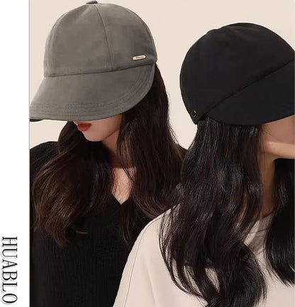 huablo]UPF 50+Womens Sun Hat UV Protection Hiking Fishing Hats Wide Brim Hat Adjustable Ponytail Packable Sun Cap