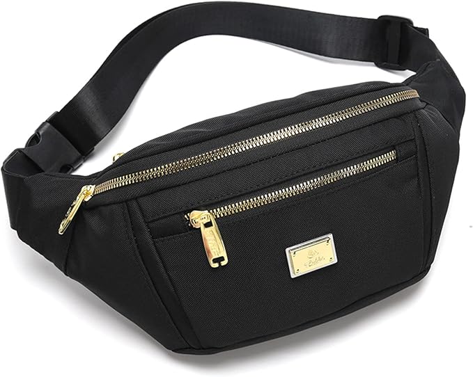 DAITET Crossbody Fanny Pack for Men&Women,Large Waist Bag & Hip Bum Bag with Adjustable Strap for Outdoors Workout Traveling Casual Running Hiking Cycling