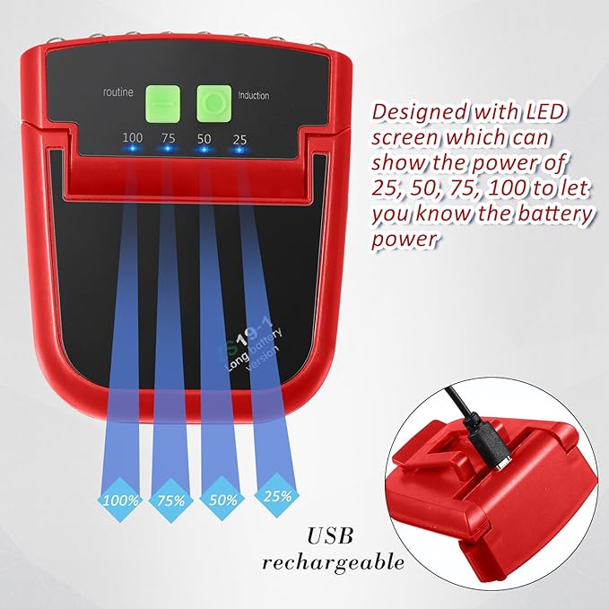 Mudder LED Clip on Cap Lights USB Rechargeable Cap Flashlight Clip Waterproof Ultra Bright Hat Flashlight Headlamp for Fishing Camping Hand Work