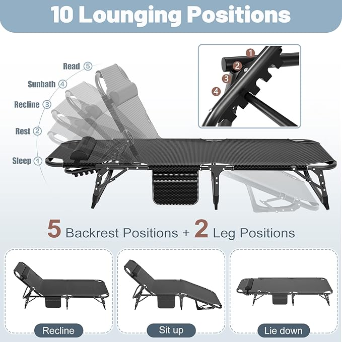 Slsy Folding Camping Cot for Adults with Pad, Padded Portable Sleeping Cots, Camp Bed with Carry Bag for Outdoor Travel, Beach, Hiking
