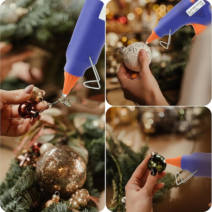 Hot Glue Gun Kit, Mini Hot Melt Glue Gun for Crafts with 30 Glue Sticks and Carry Case, Hot Mini Glue Guns for Craft, School DIY Arts, and Home Repair, SY01