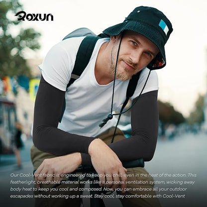 Arm Sleeves, Cooling UV Sun Protection Sports Compression for Men/Women