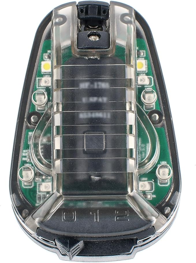 Tactical IR Helmet Light 4 Modes with Green + White LED + IR Strobe/Constant, Airsoft Survival Signal Identification Lamp for Fast Wendy and More Helmets