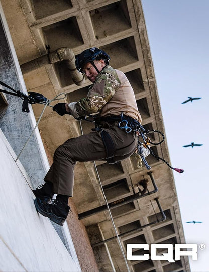 CQR Men's Flex Stretch Tactical Pants, Water Resistant Ripstop Cargo Pants, Lightweight EDC Outdoor Work Hiking Pants