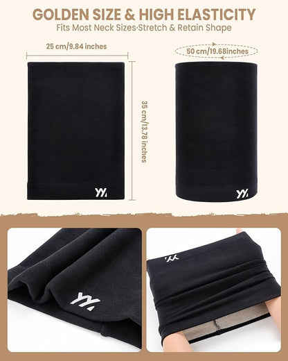 Neck Gaiter for Men Women, Breathable Windproof Face Mask Scarf, Soft Elastic Winter Neck Warmer Cover