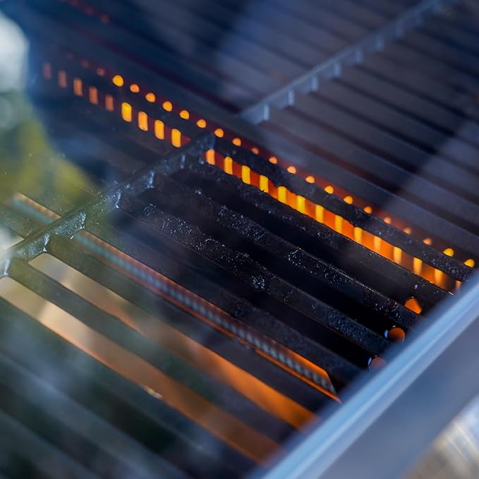 Monument Grills 4+1 Outdoor Barbecue Stainless Steel Propane Gas Grill, 4 Burners & 1 Side Burner 62,000 BTU Patio Garden Barbecue Grill with Knob Controls, Mesa415BZ