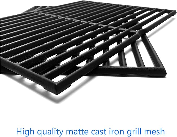 15" Cast Iron Grid grates Replacement Parts for Weber Spirit E200 S-200 Spirit E-210 Spirit S-210 Spirit 500, Genesis Silver A Gas Grills 7522 7521 7523 65904 65905