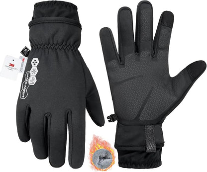 HANDLANDY Winter Gloves for Men & Women, Insulated Waterproof for Cold Weather, Thermal Glove for Cycling, Ski, Riding, Driving, Biking, Running