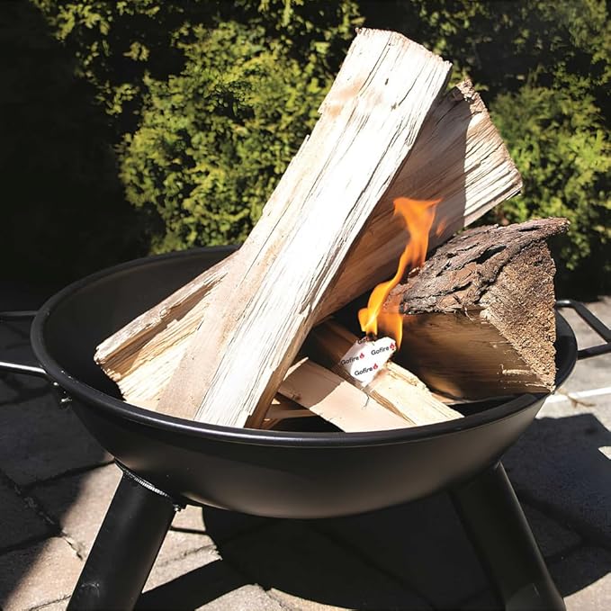 GOFIRE Travel Fire Starter for Camping, Hiking, Backpacking | Uses: Grill, Campfire, Fireplace, Wood Stove | All Purpose, Portable, Waterproof | Heat During Cold Rain & Snow | 50 Pieces