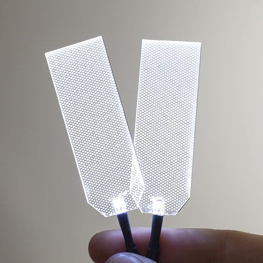 Decorations Acrylic led Light Helmet Lights Cosplay DIY kit RGB Superhero for Men Kids Gifts White