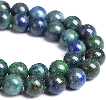 4MM 88PCS Natural Stone Lapis Chrysocolla Loose Beads for Jewelry Making DIY Bracelet
