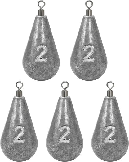 BLUEWING Casting Swivel Bell Sinkers Fishing Weights 1/2oz-8oz Drop Shot Dipsey Lead Saltwater