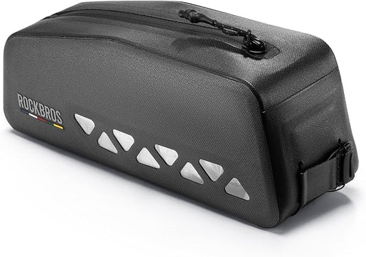 ROCKBROS Top Tube Bike Bag Waterproof Bike Frame Bag Lightweight Buckle Lock Design TPU Material Top Tube Bag Easy Install Cycling Top Tube Front Frame Pack 1L Capacity
