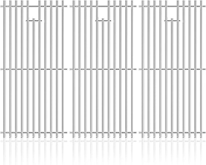 16 15/16" Stainless Steel Grill Grates Replacement for Charbroil 463344116 463343015 Gas2coal 463340516 463370516, Grill Grids for Char-Broil 463344116 463672416, G460-0500-w1, G530-b700-w1