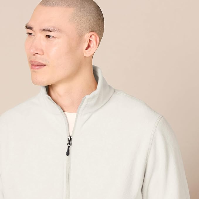 Amazon Essentials Men's Full-Zip Fleece Jacket (Available in Big & Tall)