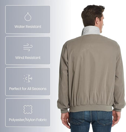 Weatherproof Men's Golf Jacket - Lightweight Windbreaker, Water-Resistant Microfiber Shell, Perfect for Golf & Casual Wear