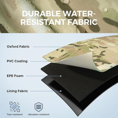 KastKing KarryAll KastMate Fishing Tackle Backpack,Water-Resistant Tackle Bag With 2 Rod Holders,Fishing Gear and Equipment With Large Gear Storage,Khaki Camo