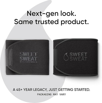 Sports Research Sweet Sweat Waist Trimmer (Core Series) - Premium Sweat Enhancing Fitness Band for Women & Men