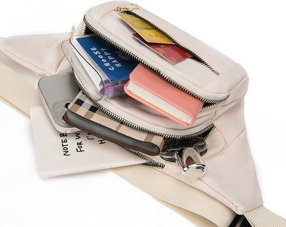 DAITET Crossbody Fanny Pack for Men&Women,Large Waist Bag & Hip Bum Bag with Adjustable Strap for Outdoors Workout Traveling Casual Running Hiking Cycling