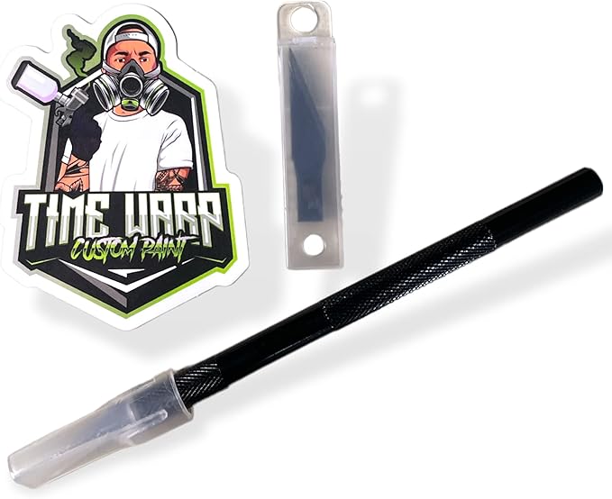 LiME LiNE #11 Exacto Precision Knife for Custom Painting, Airbrush Stencil Making, 10 Replacement Blades Free TiME WARP Die Cut Sticker