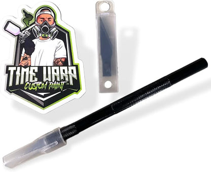 LiME LiNE #11 Exacto Precision Knife for Custom Painting, Airbrush Stencil Making, 10 Replacement Blades Free TiME WARP Die Cut Sticker
