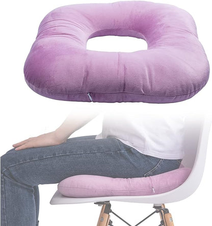 Donut Pillow for Tailbone Pain Relief, Wheelchair Cushion for Hemorrhoids and Bed Sores, Pregnancy, Donut Pillow Suitable for Office, Long Travel, Car and Home Sofa